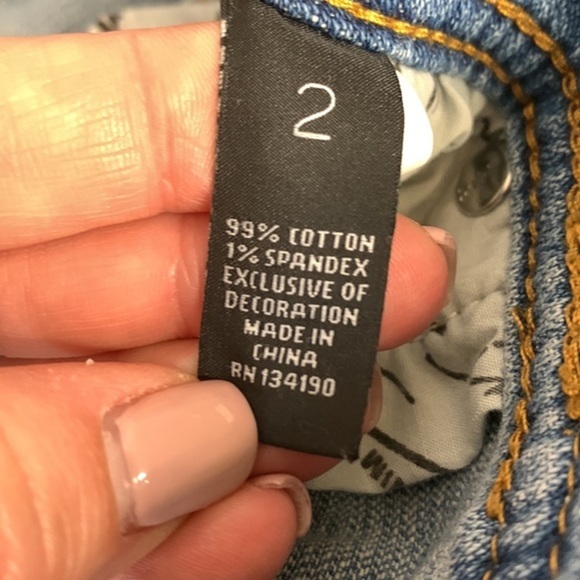 Host PICK INC Sequins Patch Distressed Boyfriend Regular Fit Jeans SOLD OUT - Picture 10 of 15